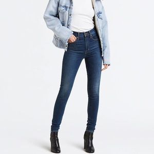 Levi’s Dark Wash High Waist Skinny Jeans